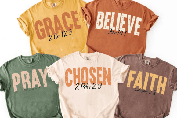 Boho Fall Christian SVG Bundle: T-Shirt Designs
