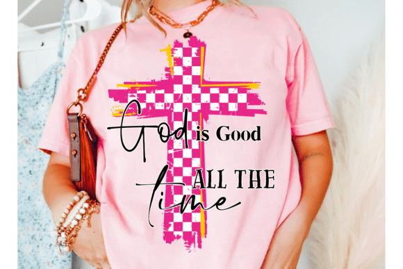 Christian Cross, God is Good Bible Verse