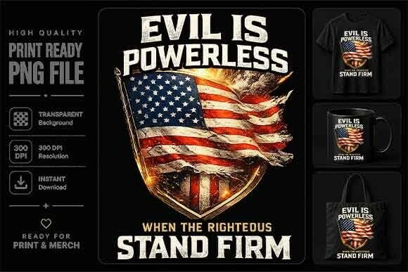 Christian Patriotic Stand Firm Shirt PNG