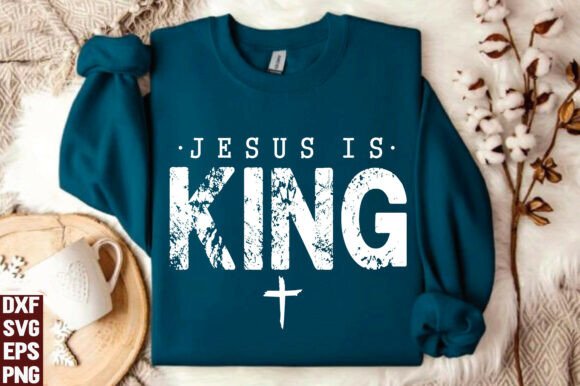 Jesus is King PNG: T-Shirt Designs