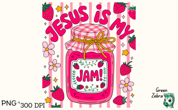 Jesus Is My Jam PNG: Christian Faith T-Shirt Designs