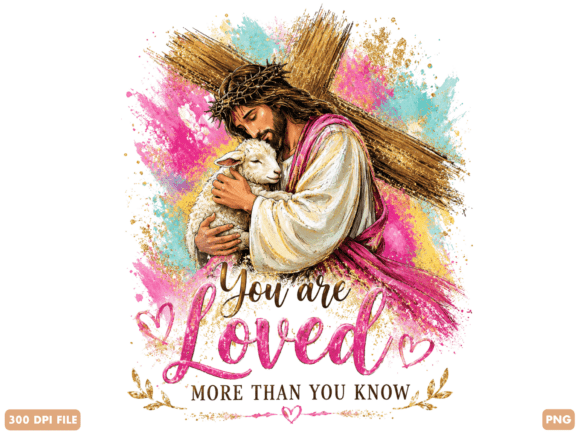 More Loved Than You Know Christian PNG T-Shirt Designs